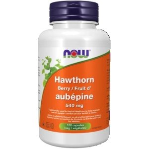 NOW Supplements Hawthorn Berry 540mg Capsules, 100 Count