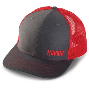 Rapala® Trucker Cap - Left Logo Charcoal Red