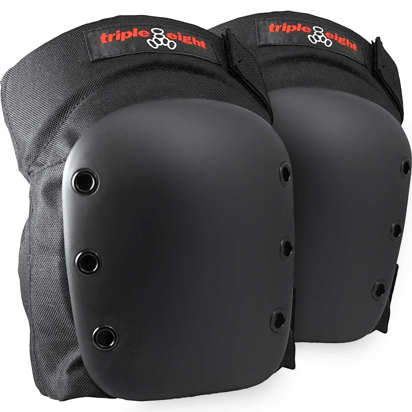 Triple Eight Street Knee Pads for Skateboarding and Roller Derby with Adjustable Straps (1 Pair)