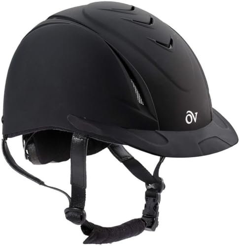 OVATION Adult Deluxe Schooler Riding Helmet - Lightweight Breathable Adjustable Equestrian Safety Helmet w/Removable Liner